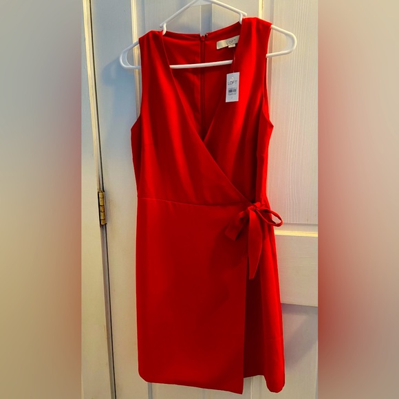 LOFT Faux Wrap Dress - Picture 2 of 4